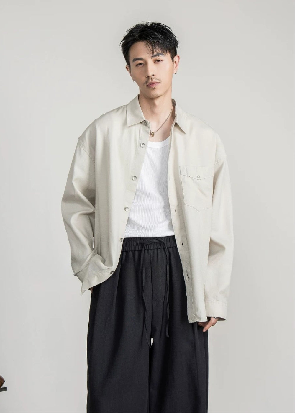 Soft Drape Lyocell Shirt  #FS054