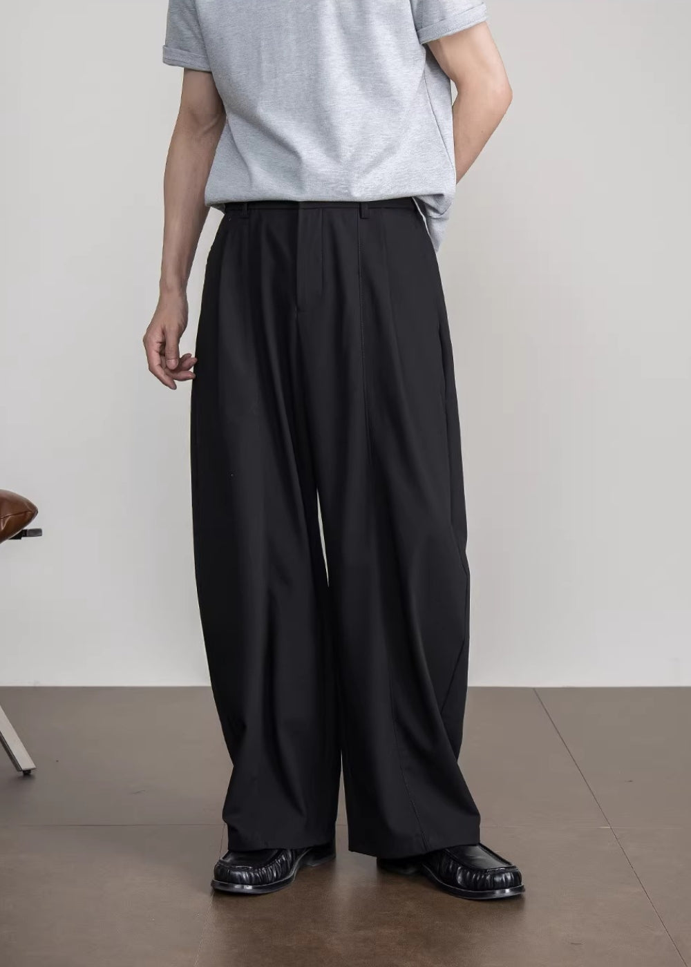 Cotton Ease Wide Trousers  #FS040
