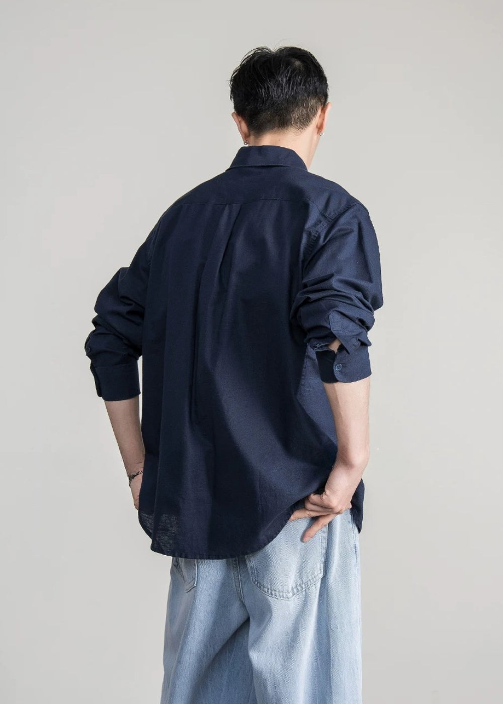 Calm Linen Loose Shirt  #FS055