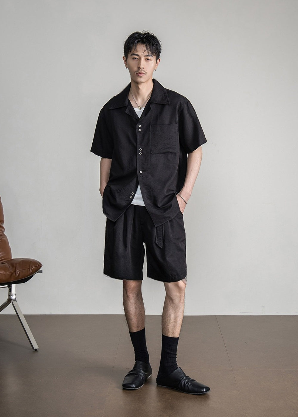 Viscose Cuban Short Set  #FS073
