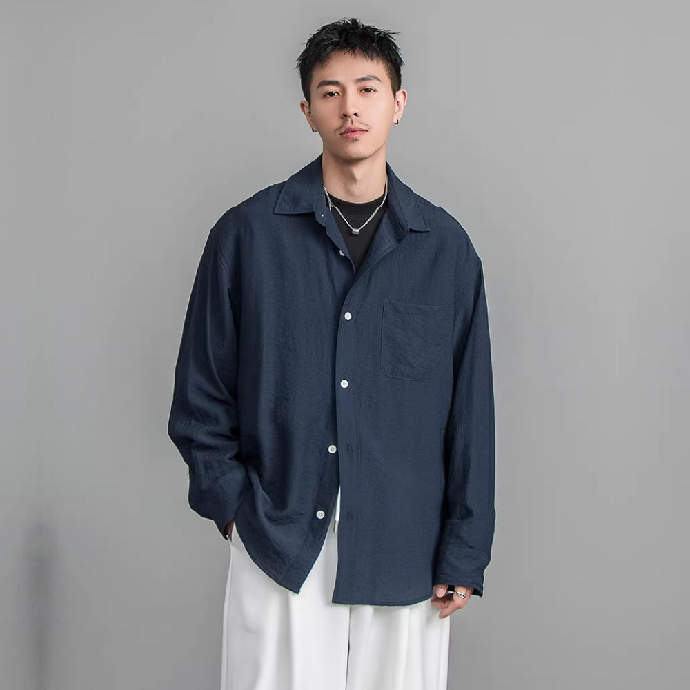 Airy Linen Relax Shirt  #FS030