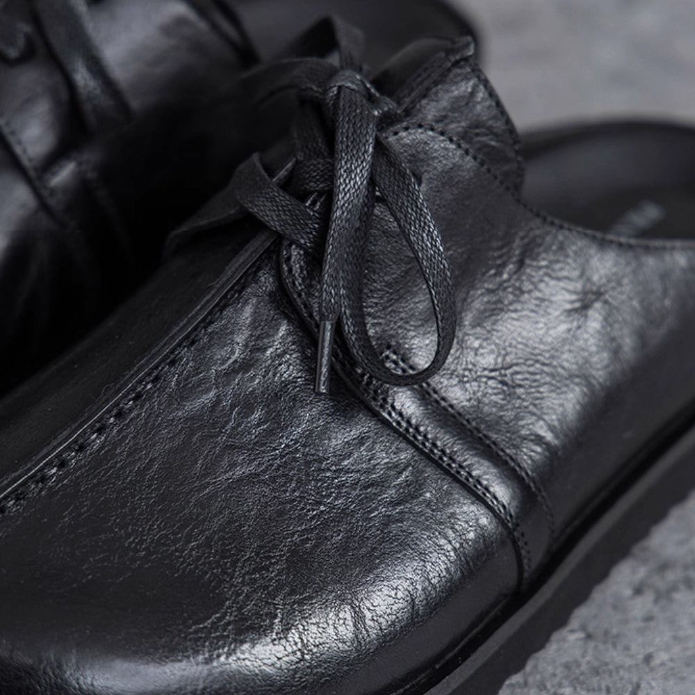 Classic Tie Leather Mule  #FS015