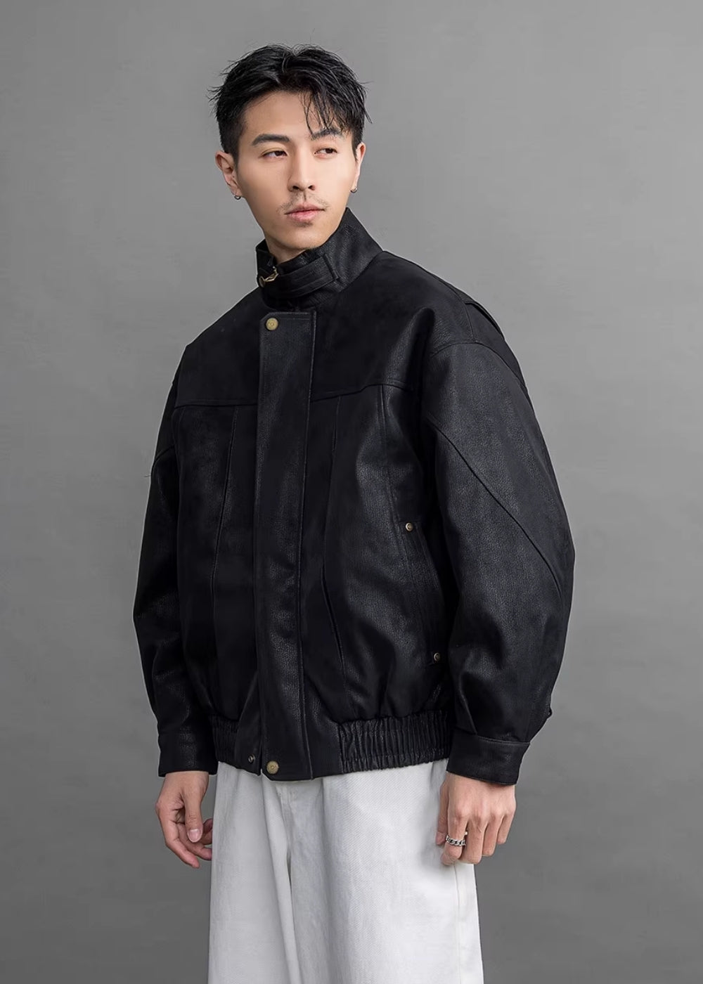 Ash Fade Zip Blouson  #FS023