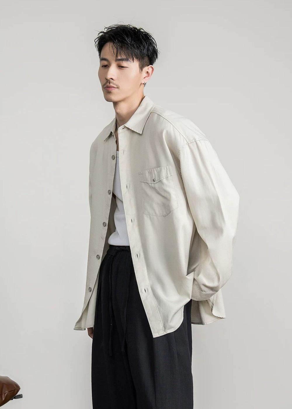 Soft Drape Lyocell Shirt  #FS054