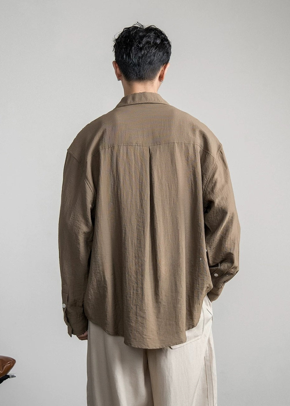 Airy Linen Relax Shirt  #FS030