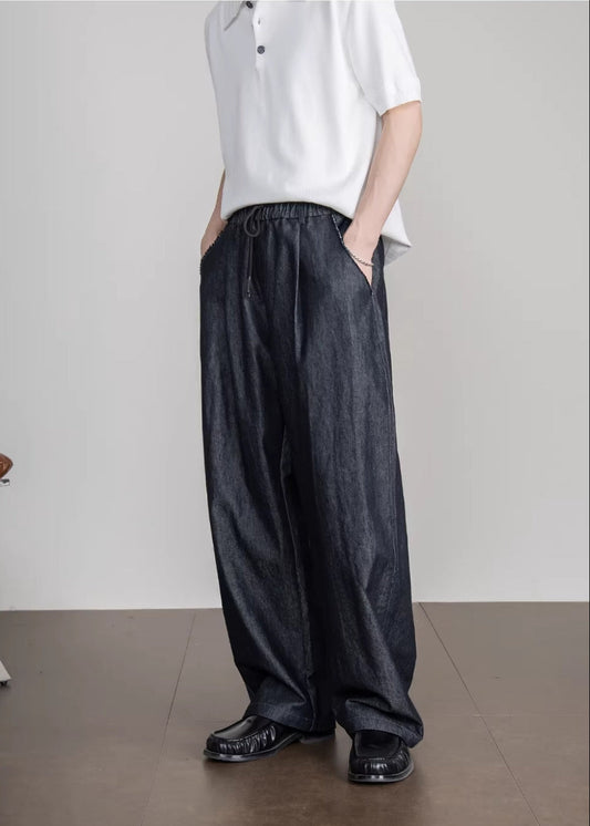 Dark Indigo Drape Denim #FS035