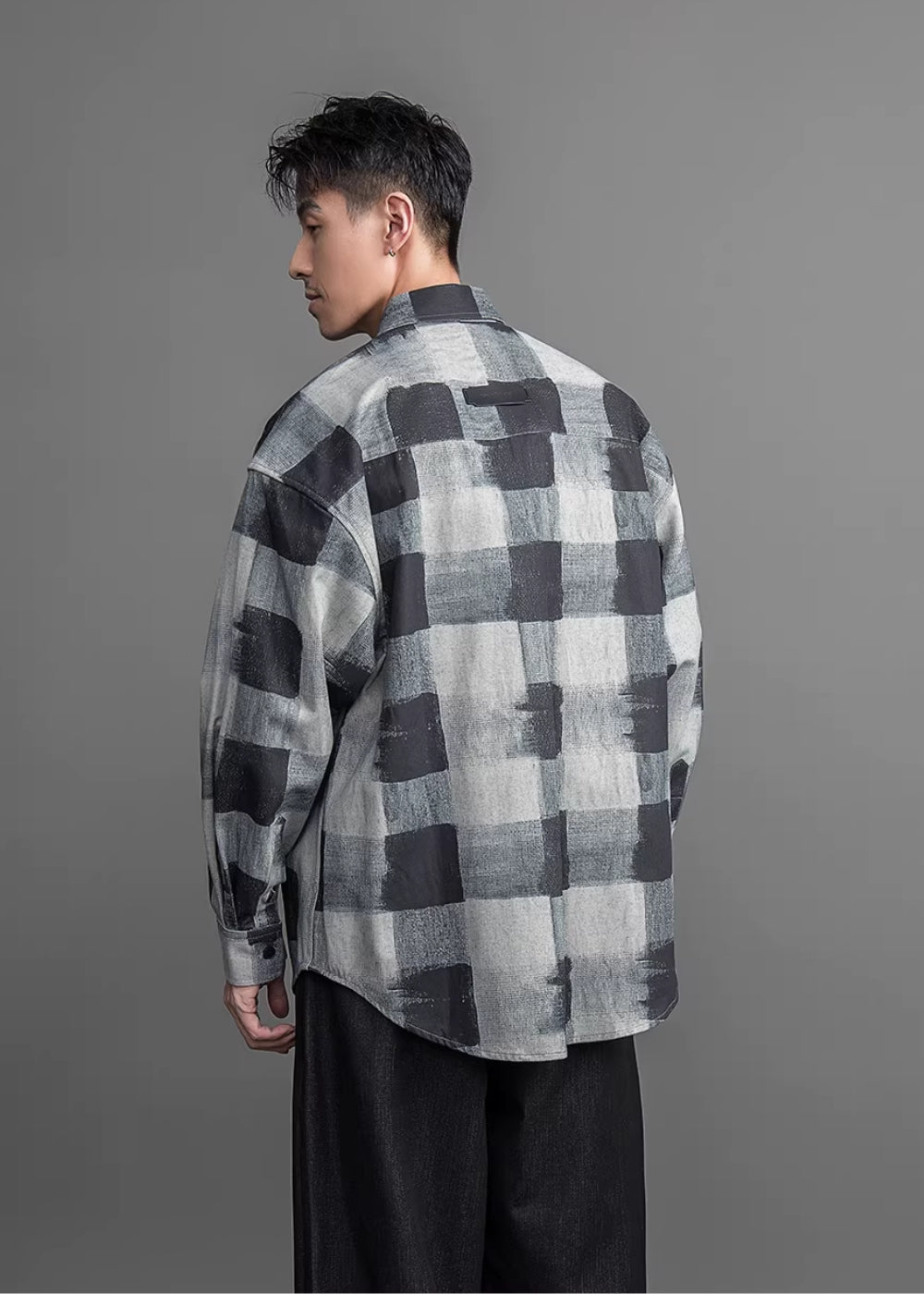 Calm Tone Check Shirt  #FS029