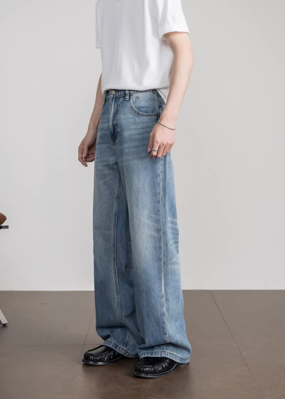 Vintage Blue Wide Denim #FS037