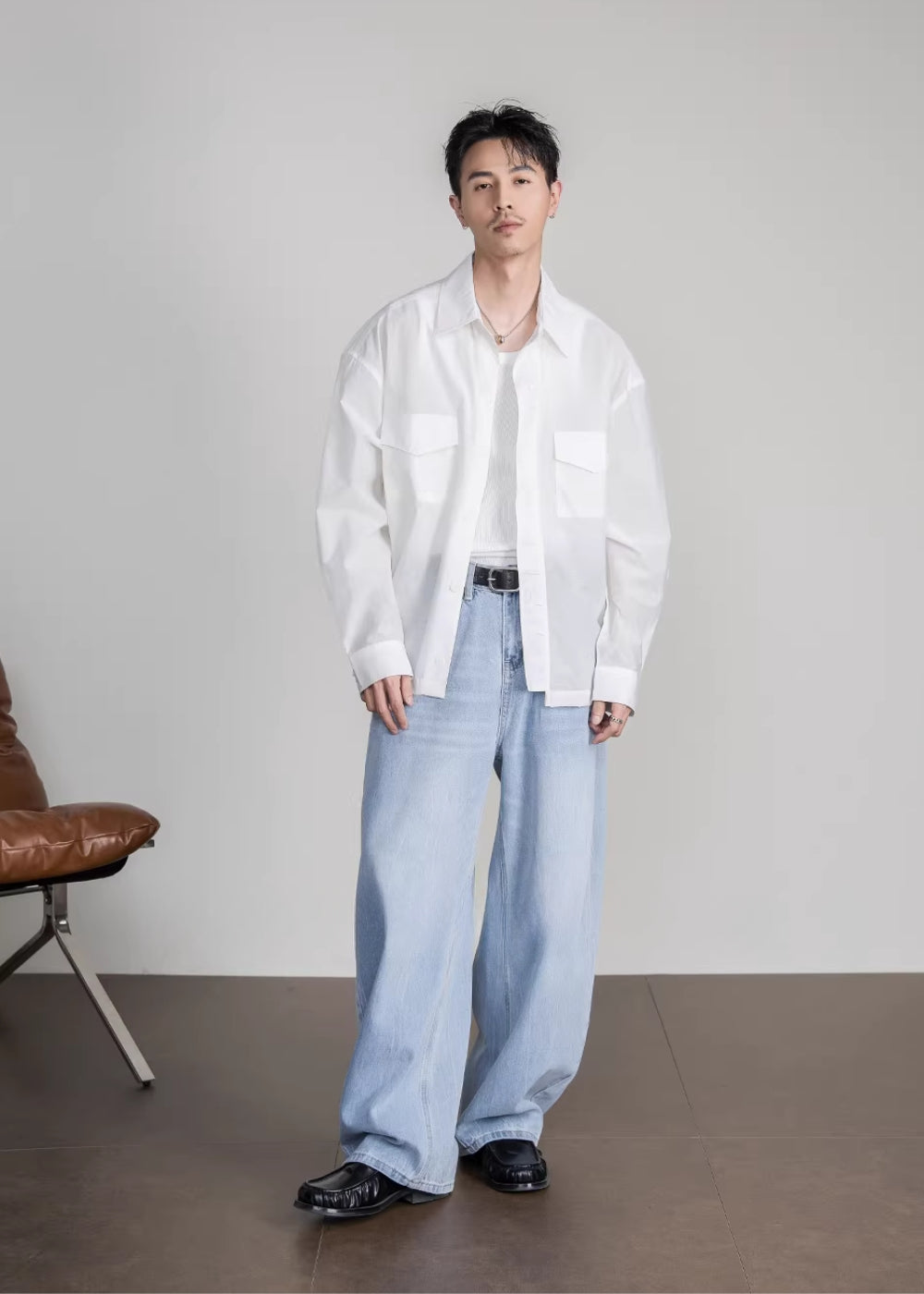 Minimal Shirt Jacket  #FS045