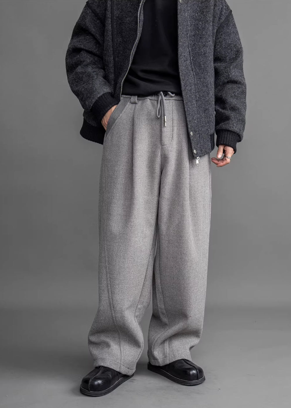 Soft Grain Easy Trousers  #FS022