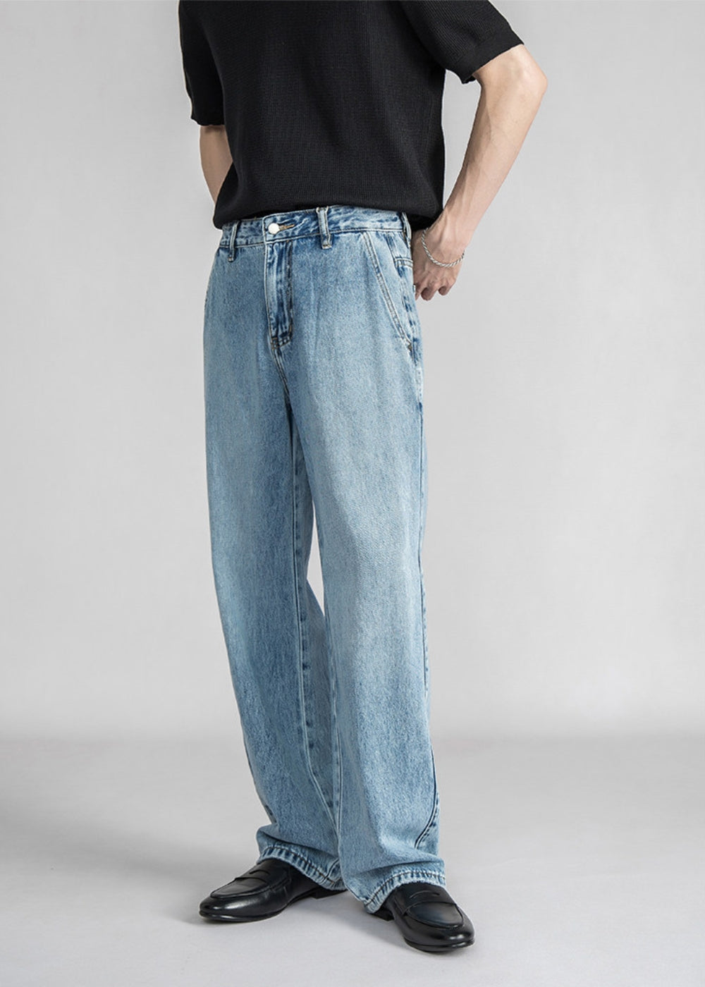 Ice Wash Lyocell Jeans  #SF001