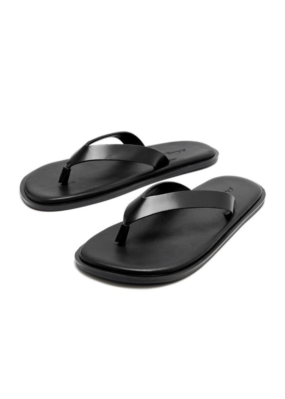 Minimal Leather Thong Sandals  #AS001