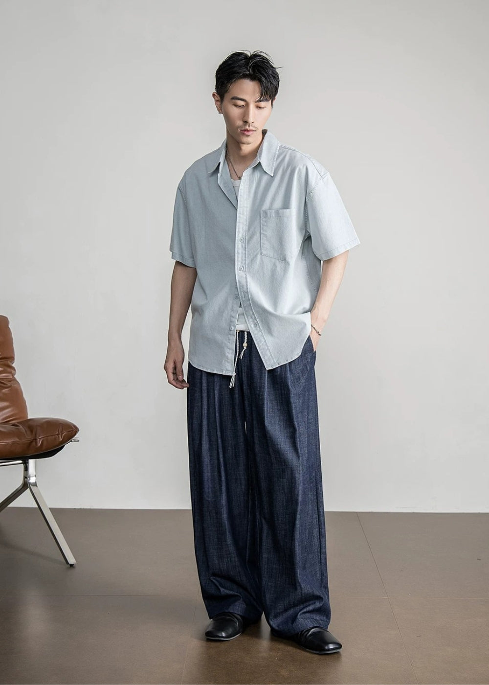 Sheen Relax Wide Pants  #FS061