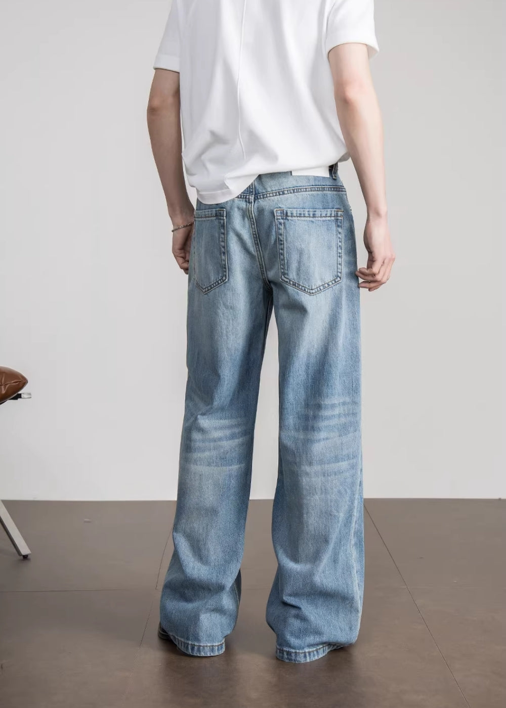 Vintage Blue Wide Denim #FS037
