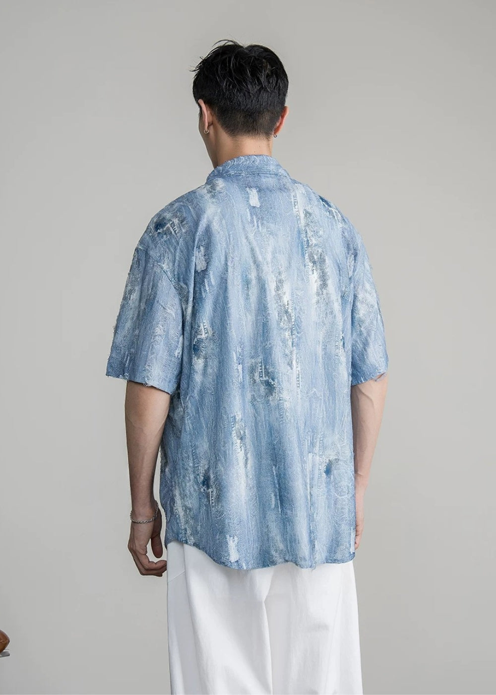 Art Tie-Dye Jacquard Shirt  #FS090