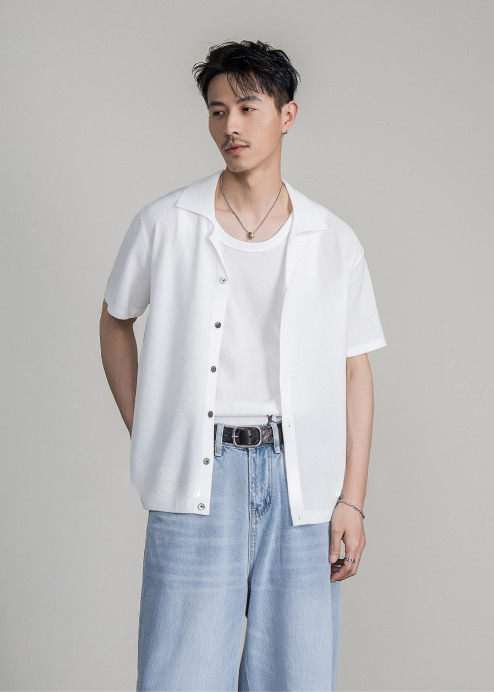 Smooth Cuban Drop Shirt  #FS071