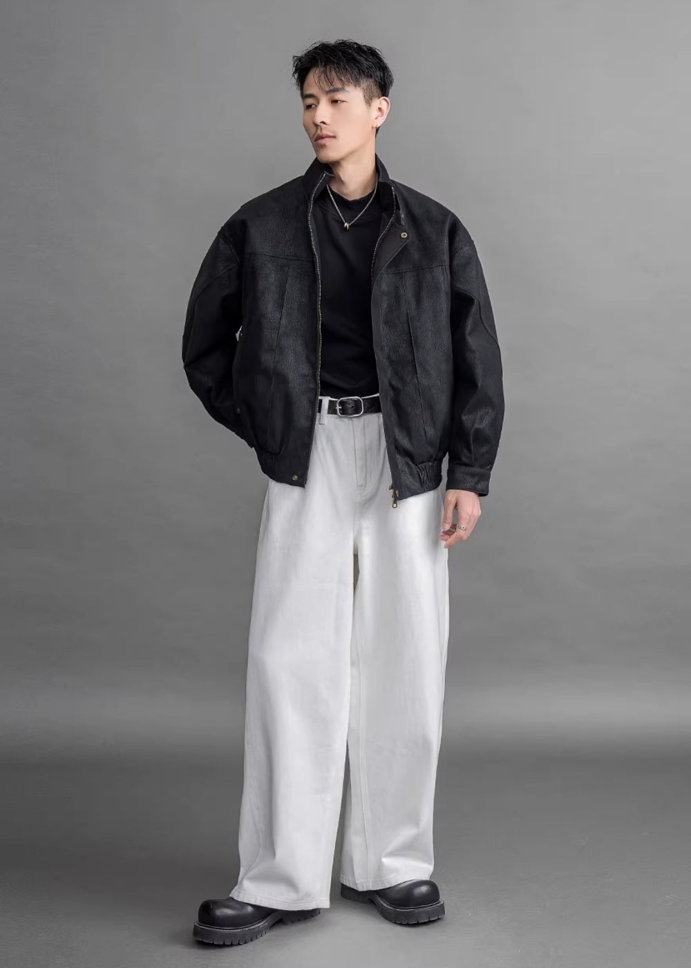 Ash Fade Zip Blouson  #FS023