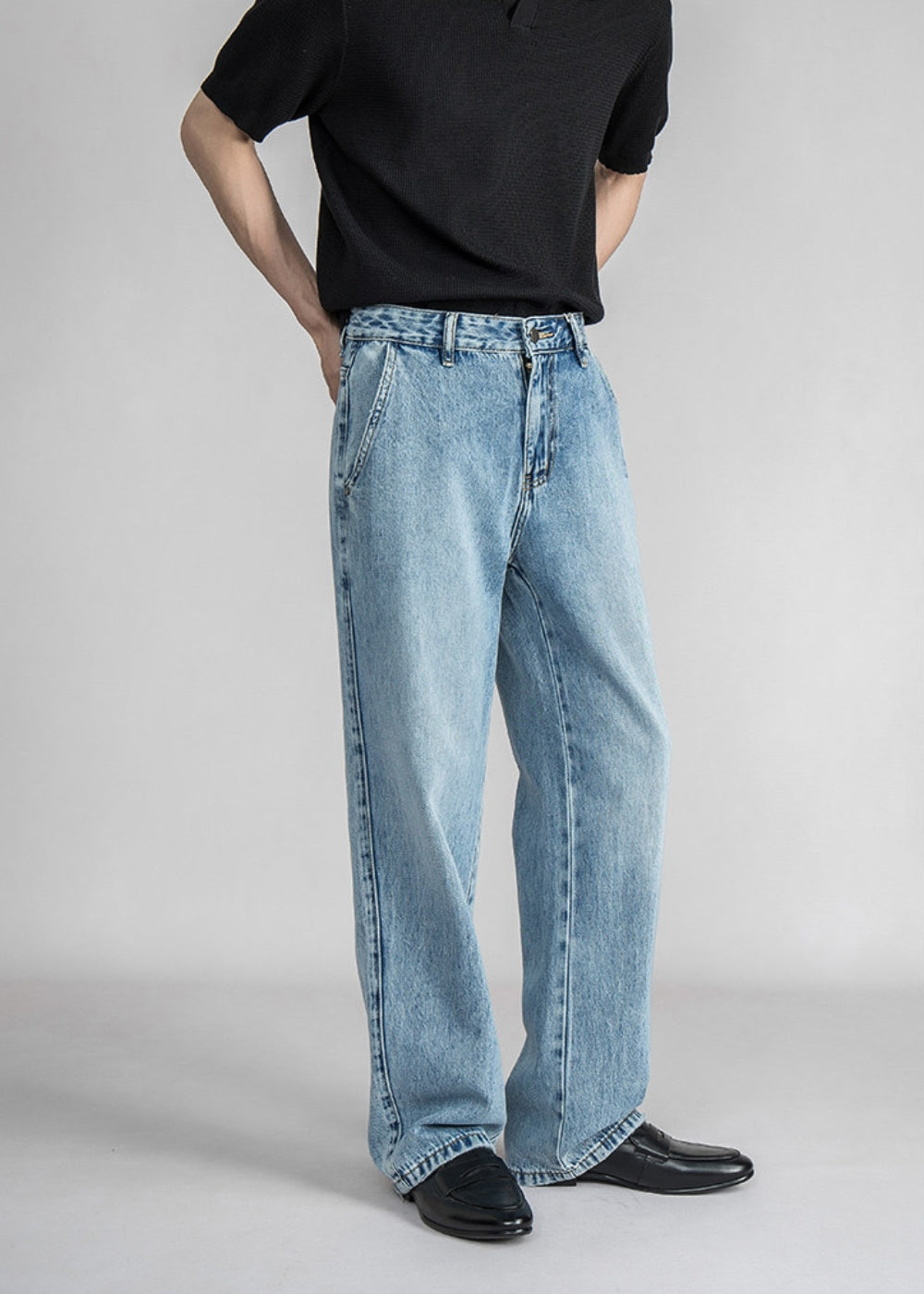 Ice Wash Lyocell Jeans  #SF001