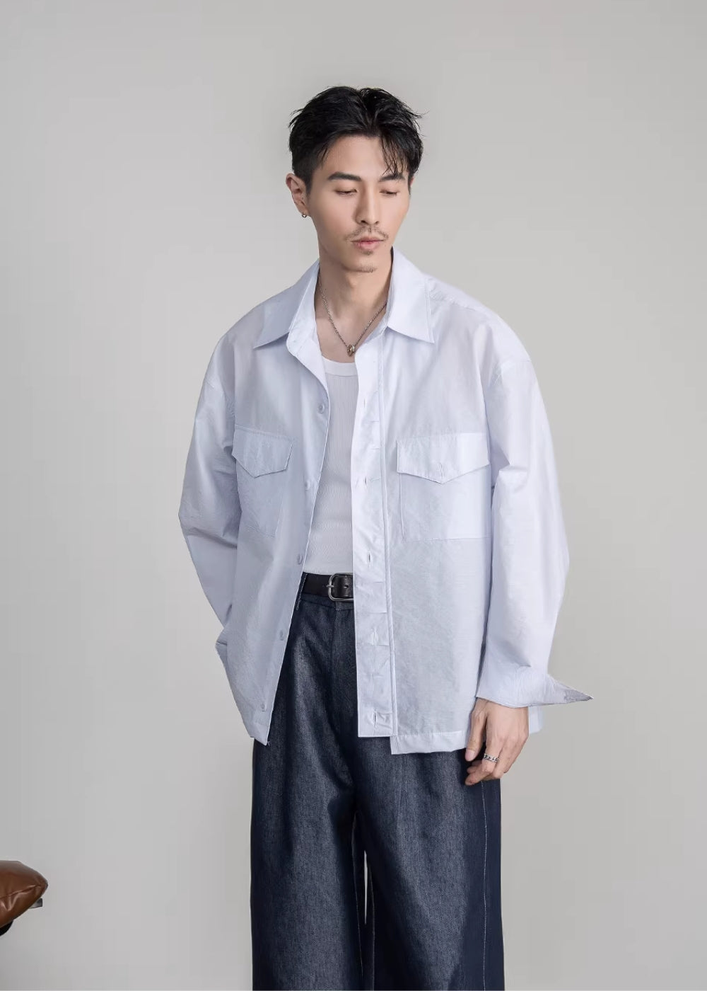 Minimal Shirt Jacket  #FS045
