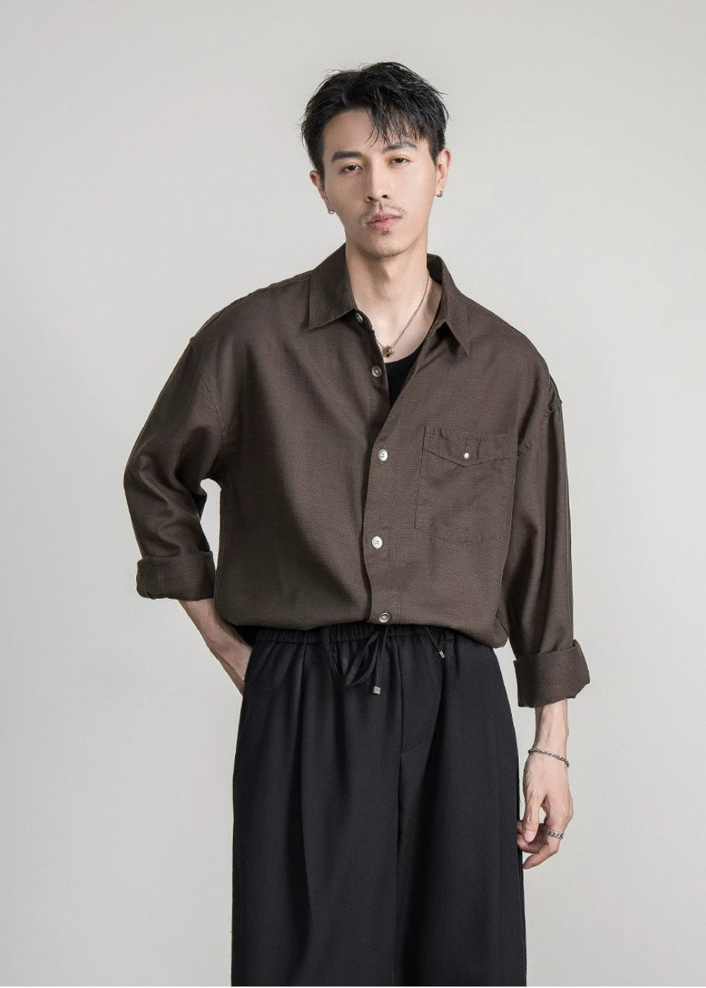 Soft Drape Lyocell Shirt  #FS054