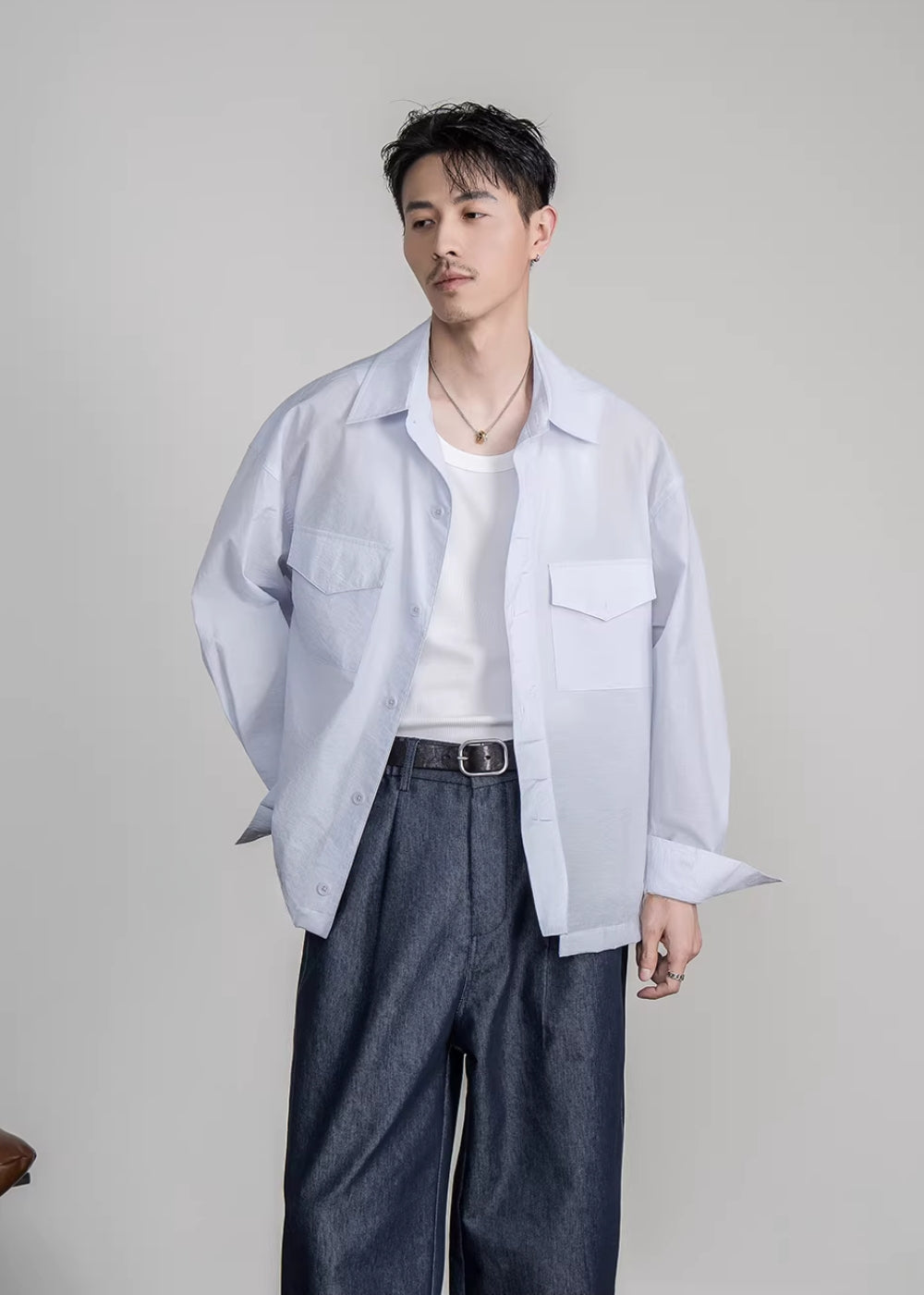 Minimal Shirt Jacket  #FS045