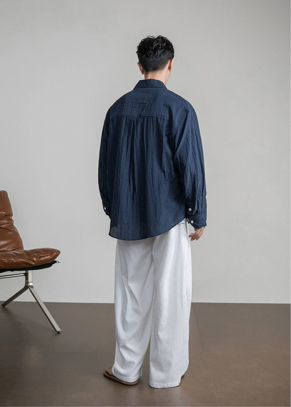 Airy Linen Relax Shirt  #FS030