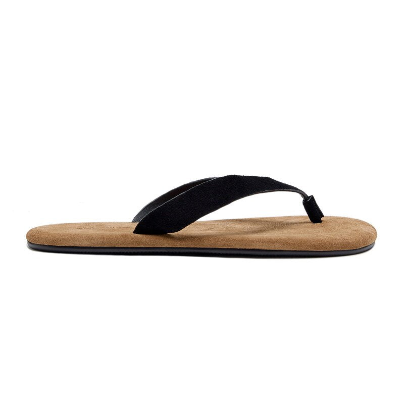 Minimal Leather Thong Sandals  #AS001