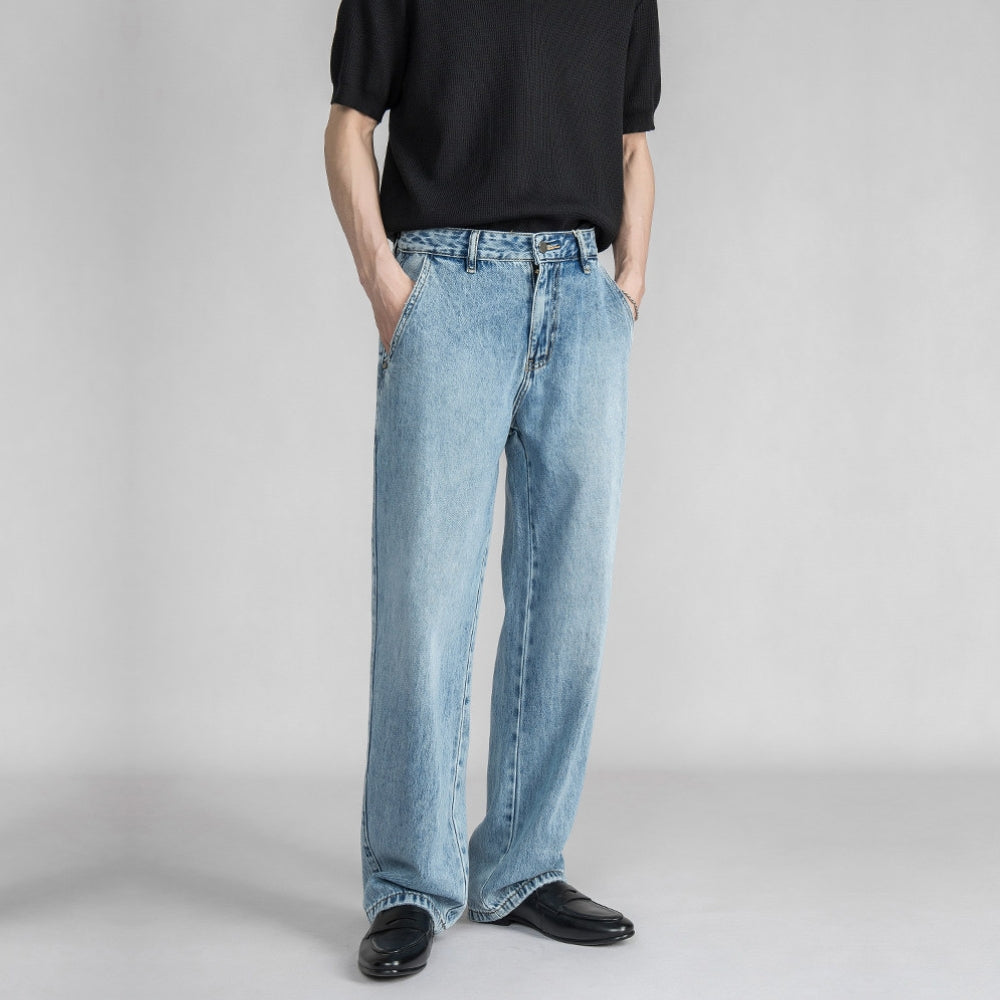 Ice Wash Lyocell Jeans  #SF001
