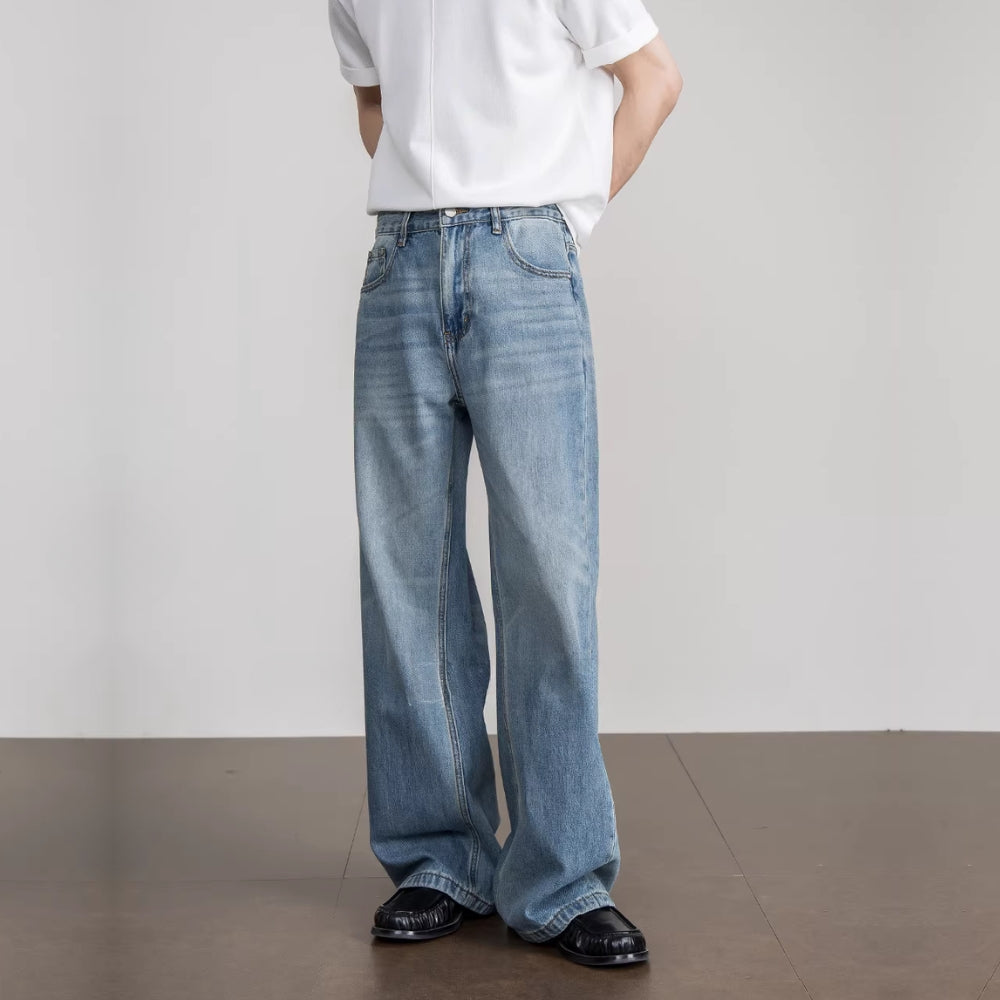 Vintage Blue Wide Denim #FS037